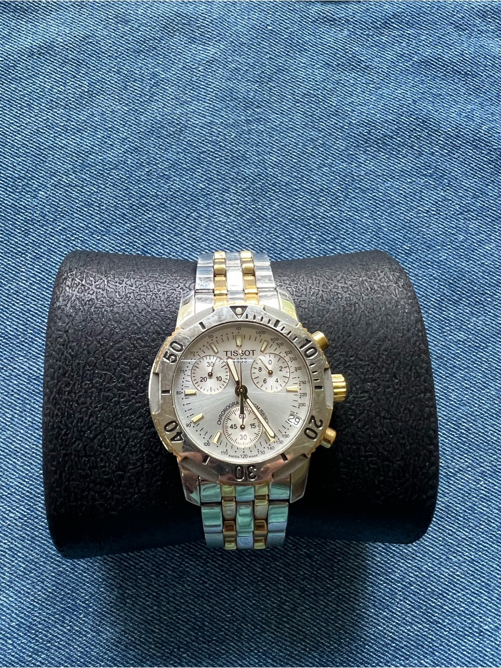 Tissot PRS200 Two-Tone Silver and Gold Men's Chronograph Watch